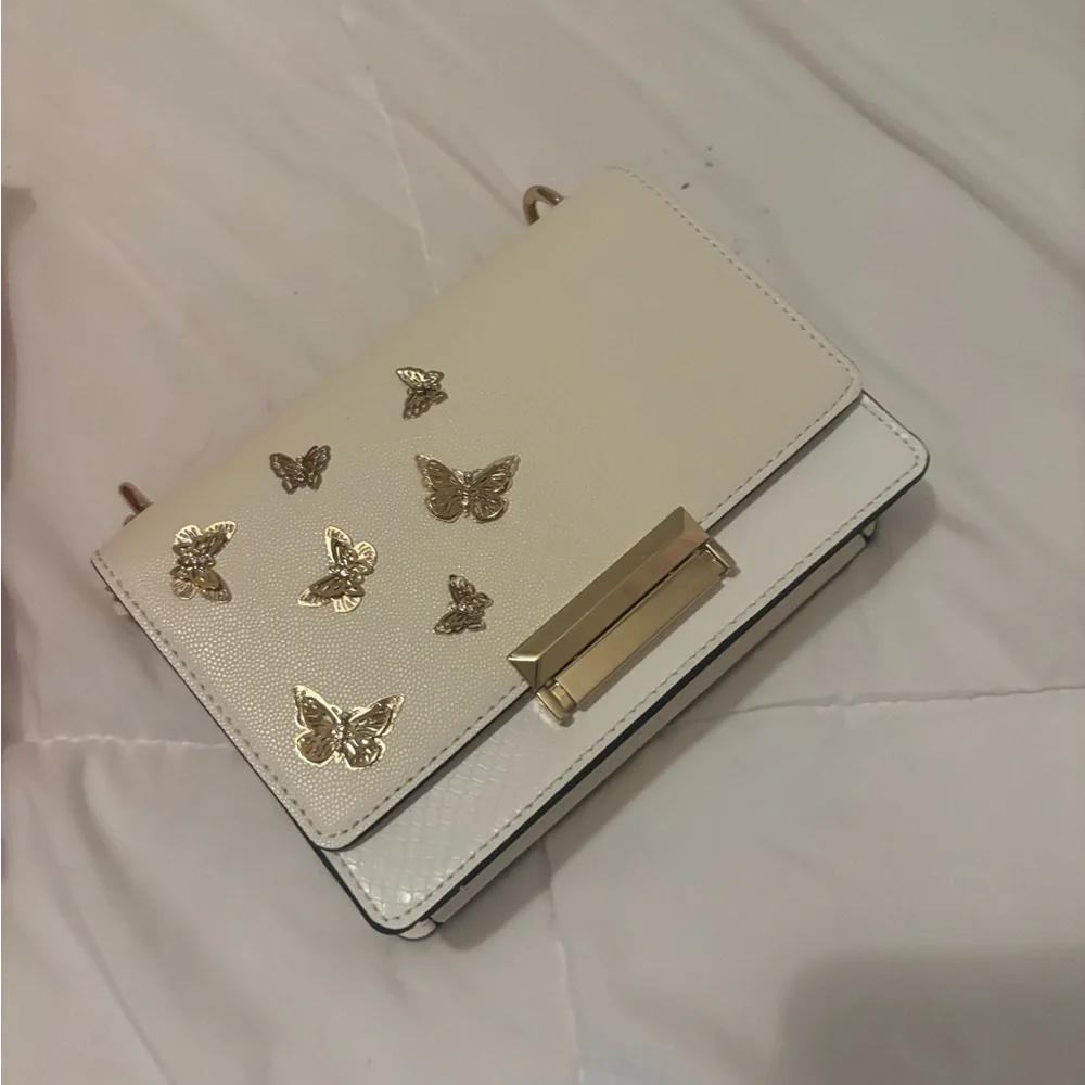 Aldo White Butterfly Accent Women’s Crossbody Bag